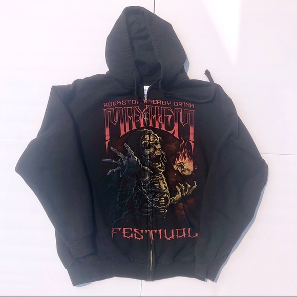 VINTAGE MAYHEM ZIP UP HOODIE - Picture 1 of 4
